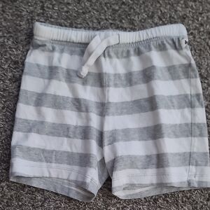 GAP Kids Gray and White Striped Shorts